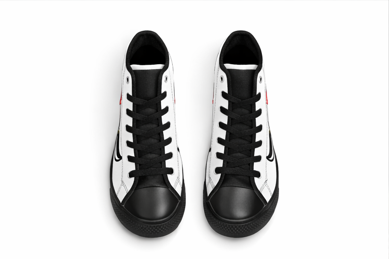 Cacique Collection: High-Top Sneakers with Decorative Machete Graphic,Bold Streetwear Footwear