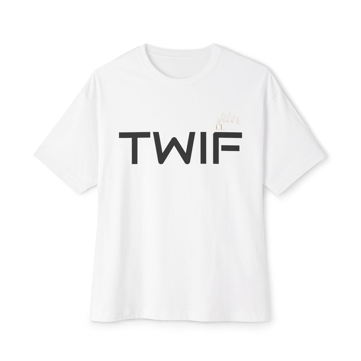 TWIF Oversized Graphic Tee | Boxy Minimalist T-Shirt