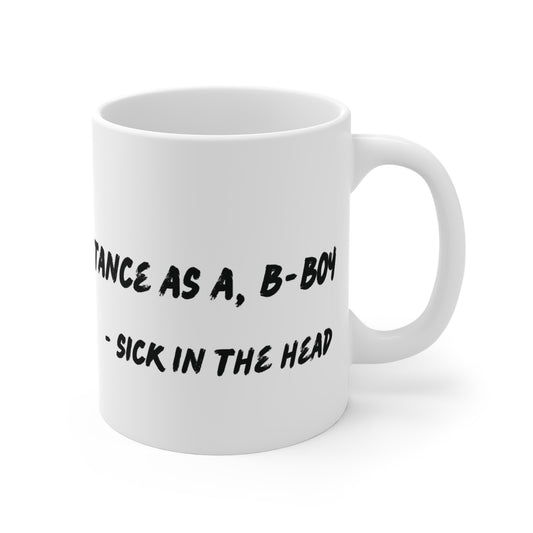 Chi-lingual Mug "sick in the head"