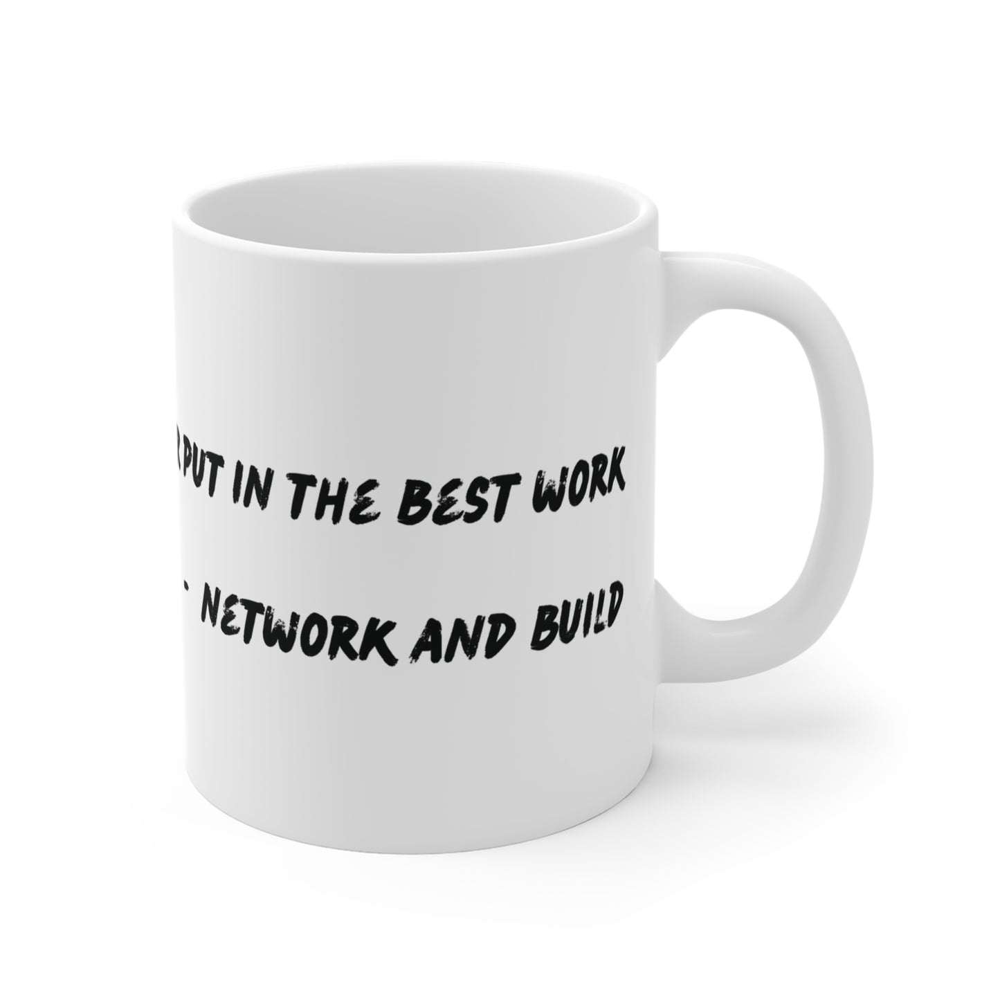 Chi-lingual Mug "network and build"