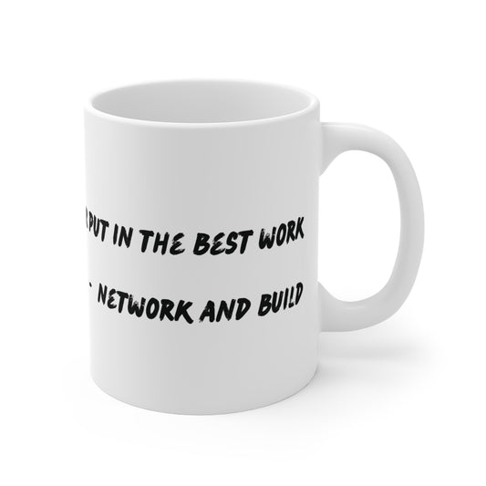 Chi-lingual Mug "network and build"