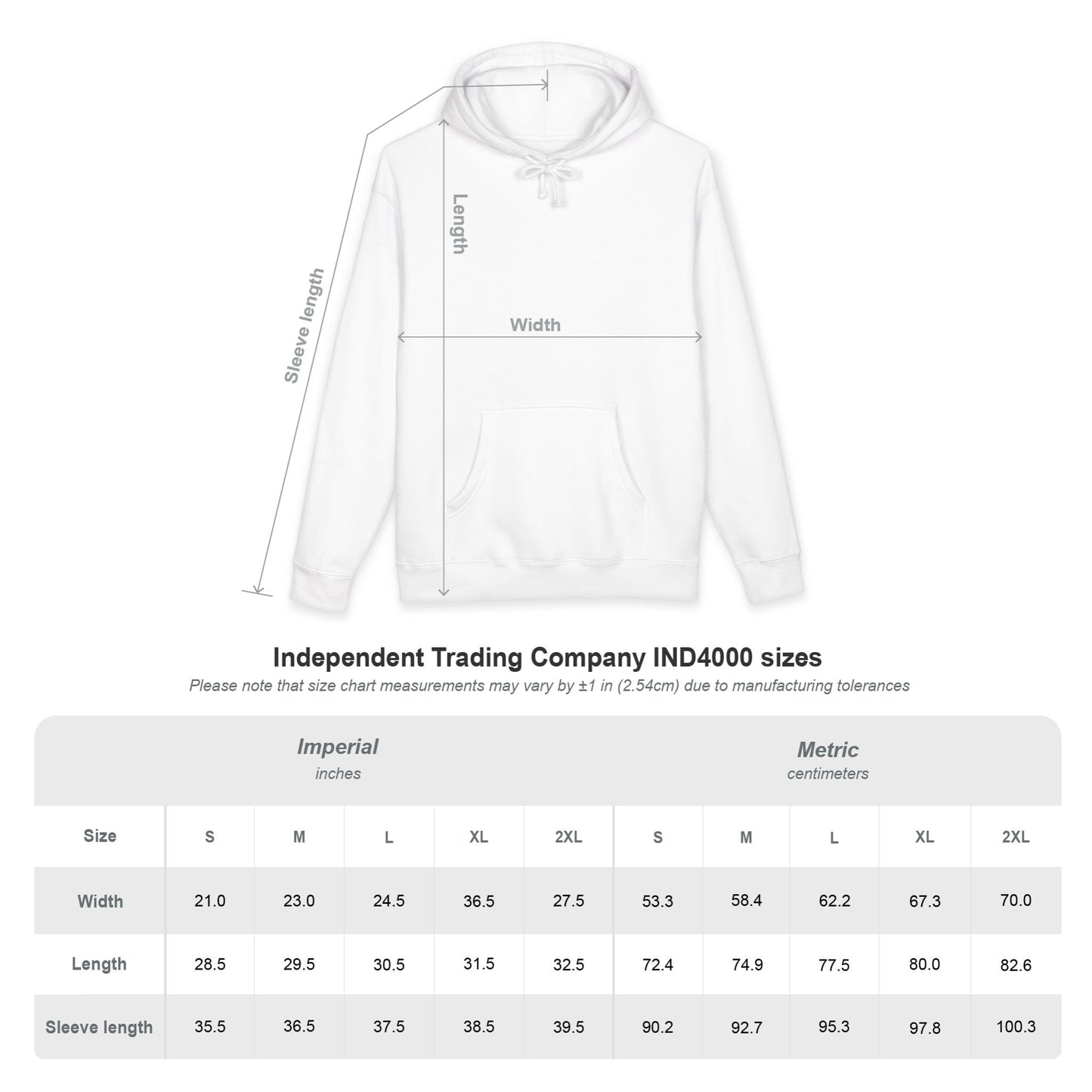 TWIF Minimal Logo Hoodie — White Graphic Pullover Sweatshirt