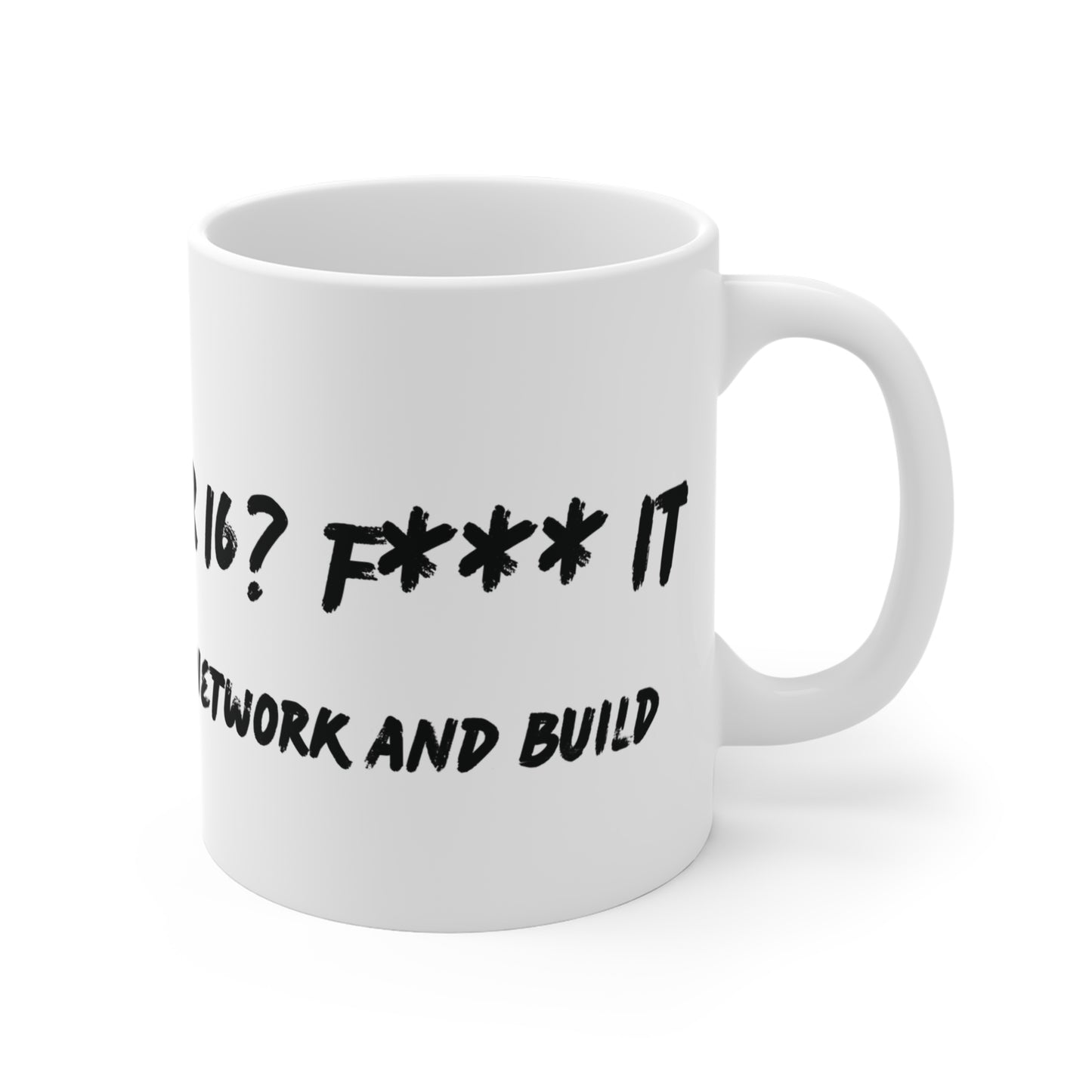 Chi-lingual Mug "network and build"