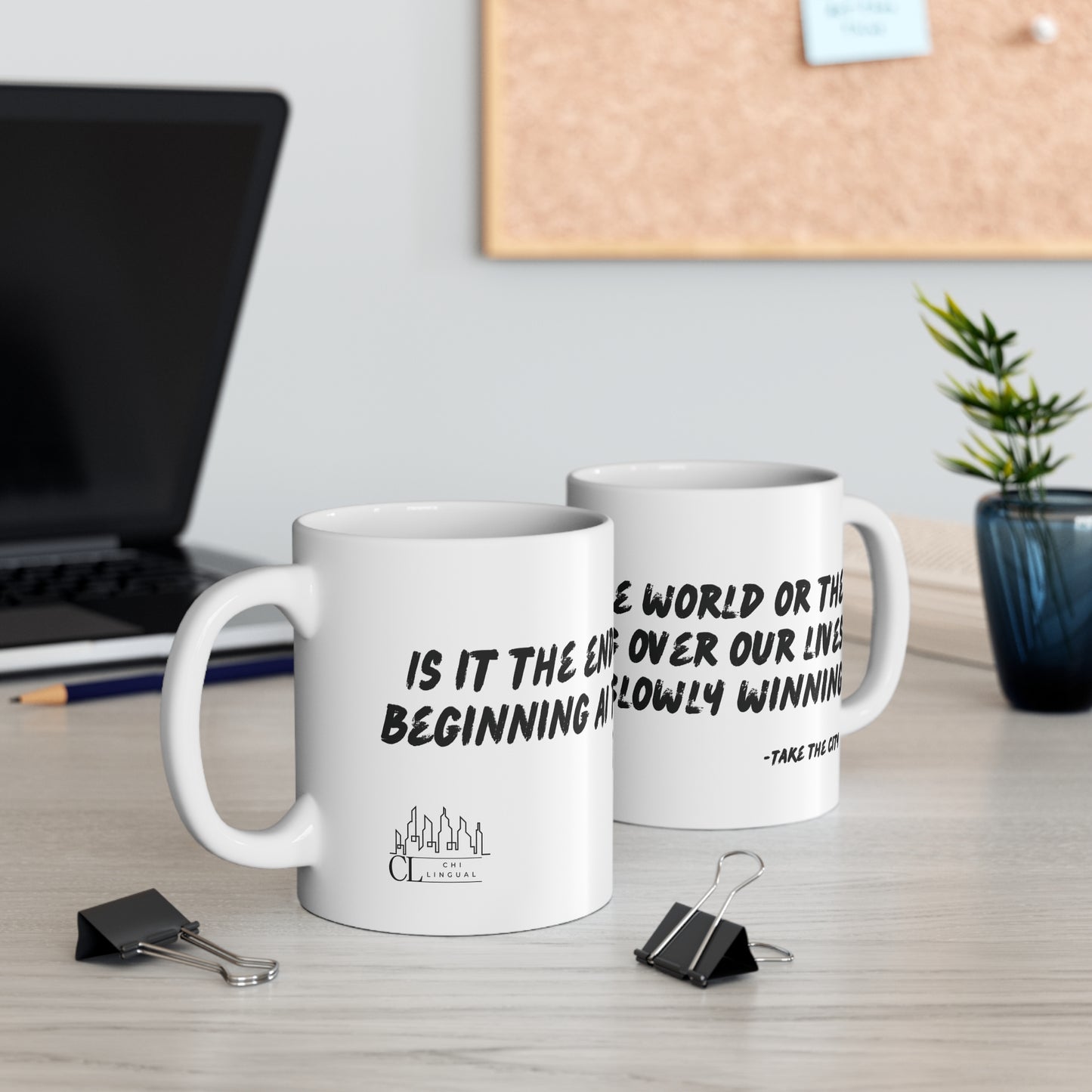 Chi-lingual Mug " take the city"