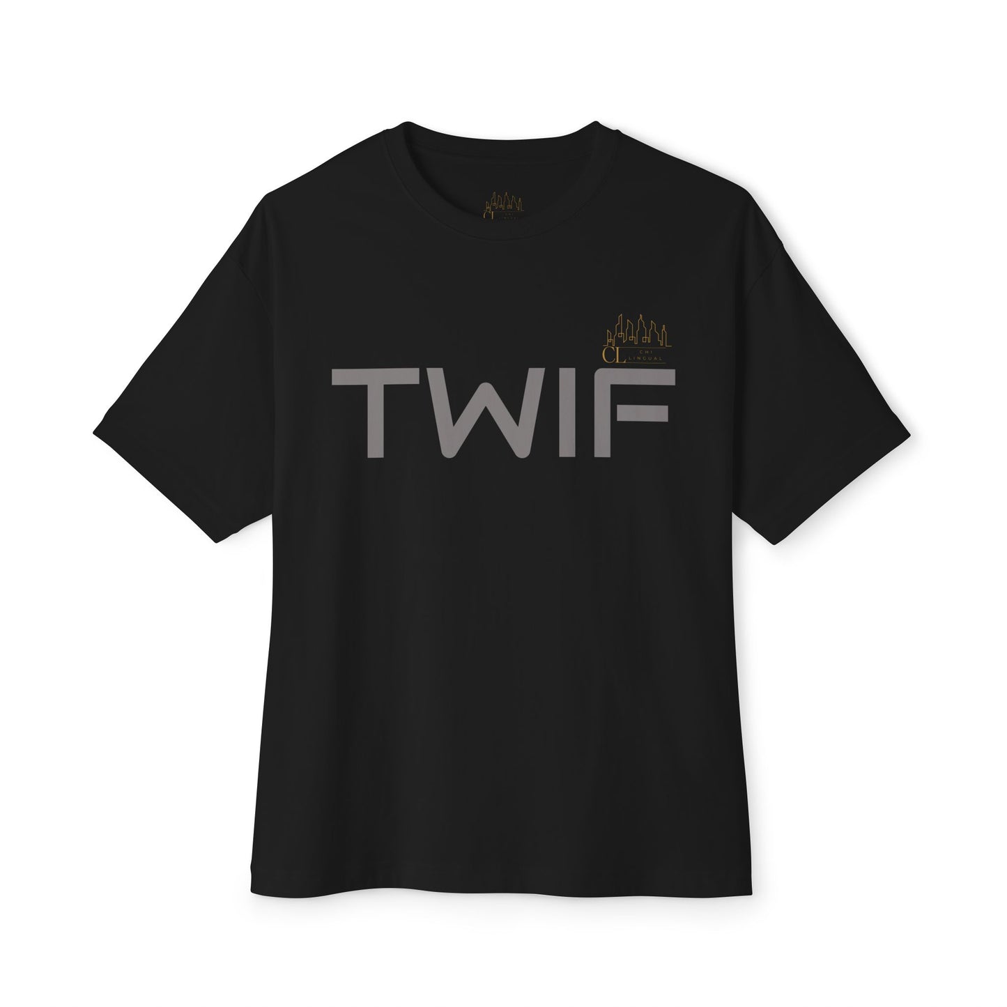 TWIF Oversized Graphic Tee | Boxy Minimalist T-Shirt