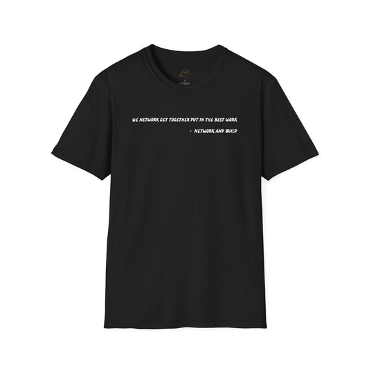 BARS T-SHIRT - NETWORK AND BUILD - "BEST WORK"