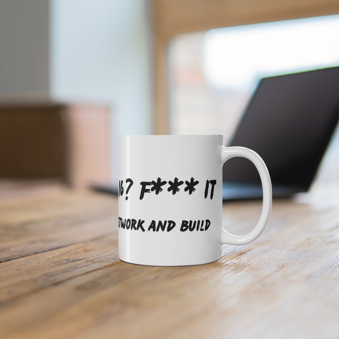 Chi-lingual Mug "network and build"