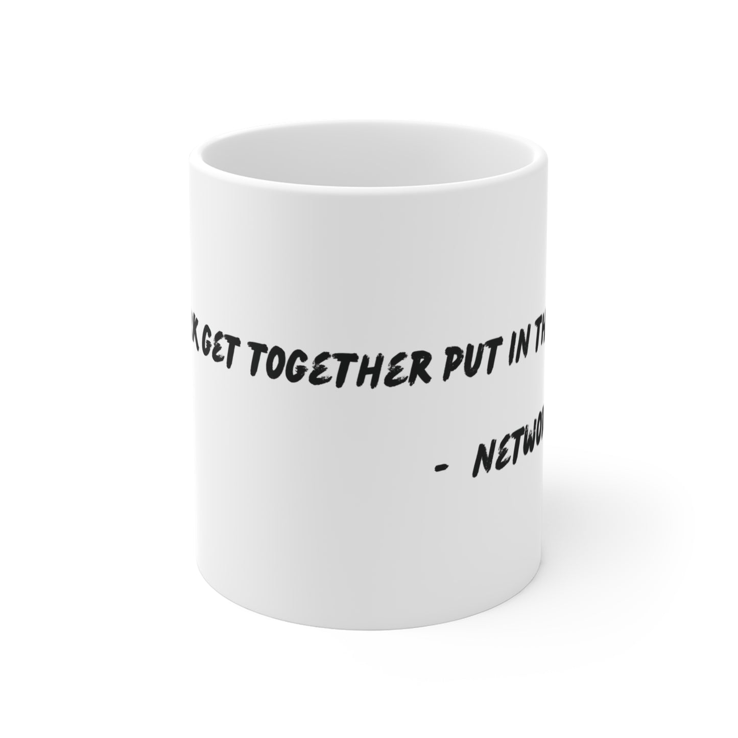 Chi-lingual Mug "network and build"