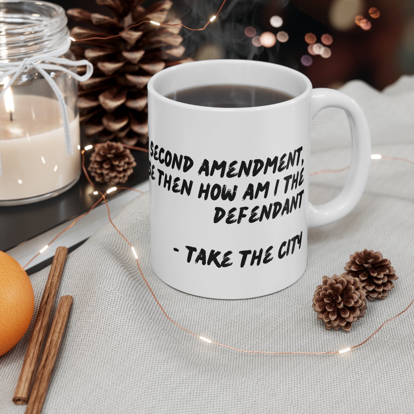 Chi-lingual Mug " take the city"